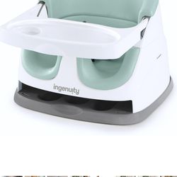 Ingenuity baby Base 2 in 2 booster feeding and floor seat with self storing tray