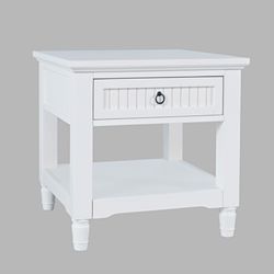 Westport White End Table