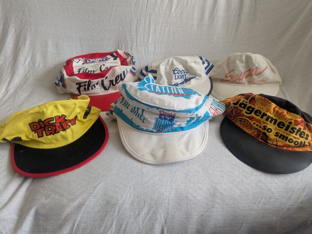 Lot Of 8 Vintage Painters Hats