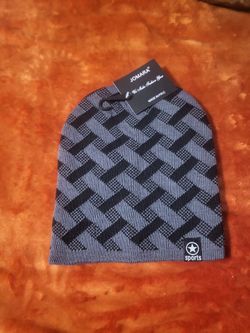 Gray  & black beanie