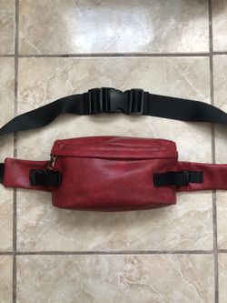 Red Leather Cross Body Bag