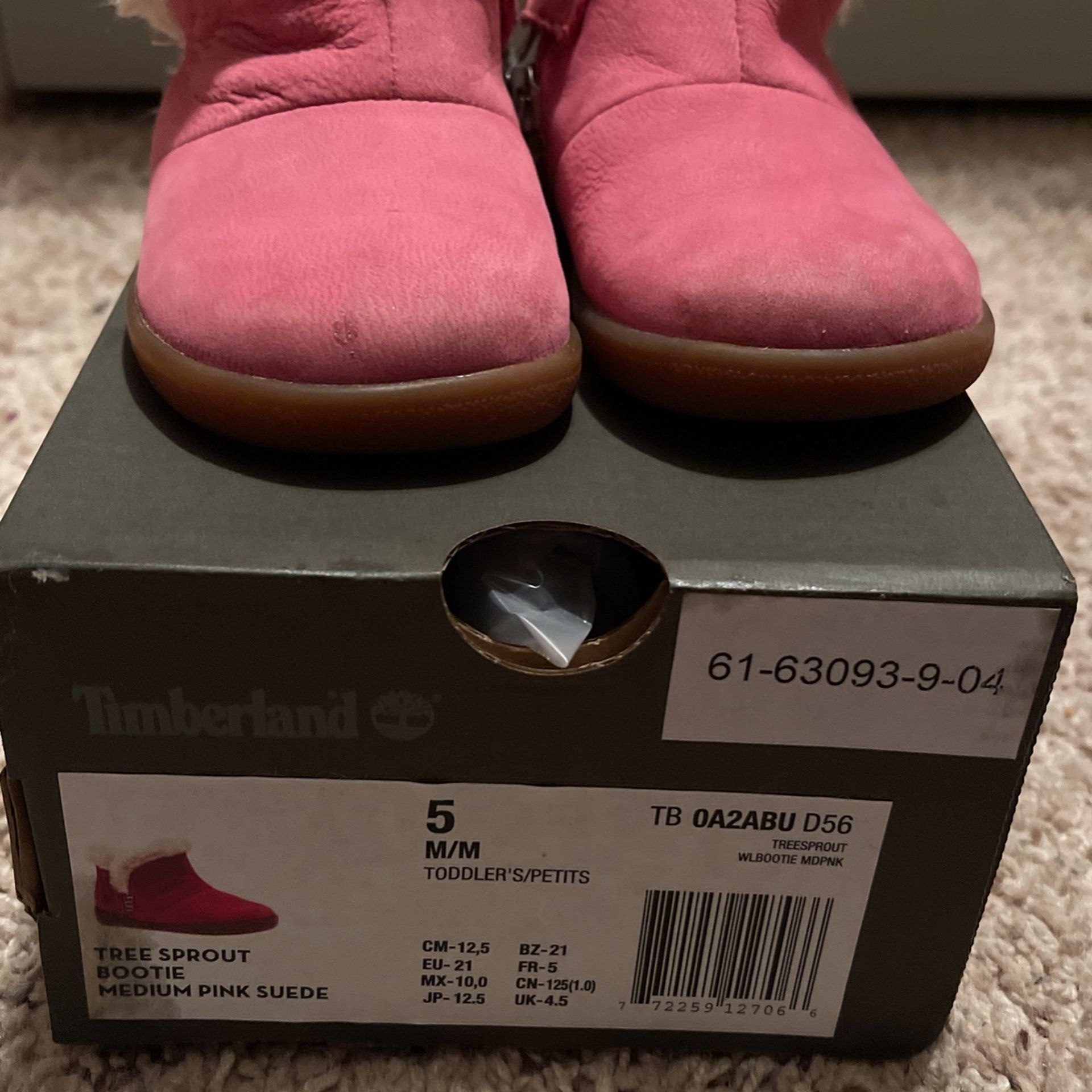 Pink Toddler Timberland Boots - Size 5