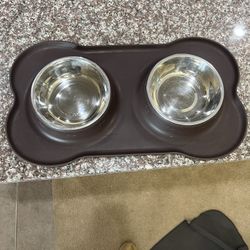 Stainless Steel Bowls With Non-skid Mat