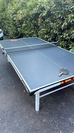 STIGA Full-Size Folding Ping Pong Table + Net, 2 Paddles & Balls