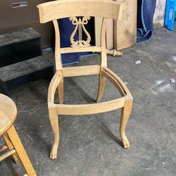 Hand Carved Chair Frame Only