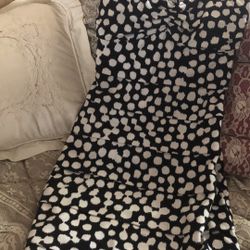 Vintage Black and White Dress Small 
