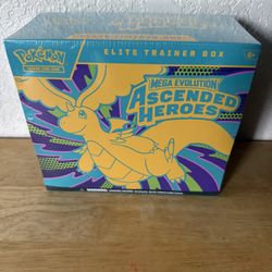 Pokemon Mega Evolution Ascended Heroes Elite Trainer Box Sealed New