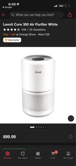 air purifier with new filter