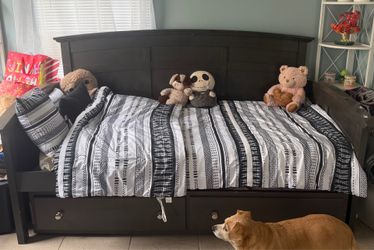 Twin size trundle bed
