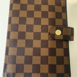 Authentic Louis Vuitton Damier Ebene Agenda Planner Organizer