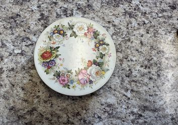 Pimpernel Vtg Six Traditional Round Coasters Victorian Floral Design Cork Back