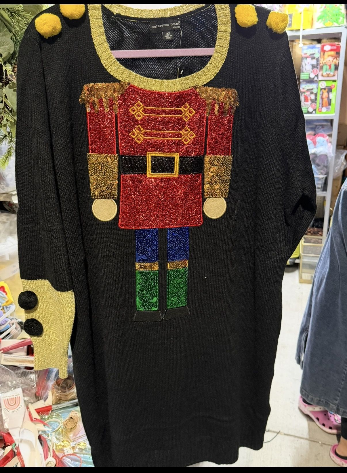 Nutcracker Ugly Christmas Sweater New 3XL