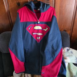 XL superman zipper hoodie