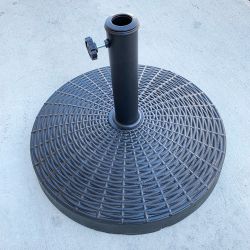New In Box $45 Heavy Umbrella Base 20 Inches Round 55lbs Patio Stand Outdoor Garden Market