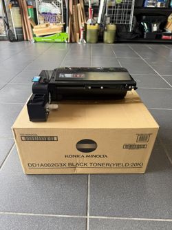 Konica Minolta TN219 Black Toner Cartridge (DD1A002G3X)  1 New And 1 Used.