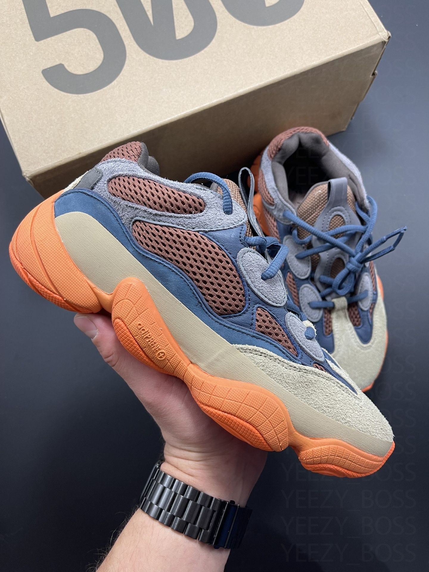 Orange Yeezy Boost 500 Enflame Size Adidas Yeezy 500 'Enflame' Tan