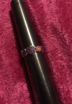 CTR enamel flower ring