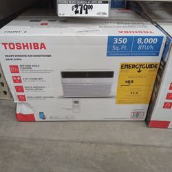Toshiba Window  Air conditioner New In Box Never Opened  Has Remote 8000 Btu 115vt. Paid$ 320