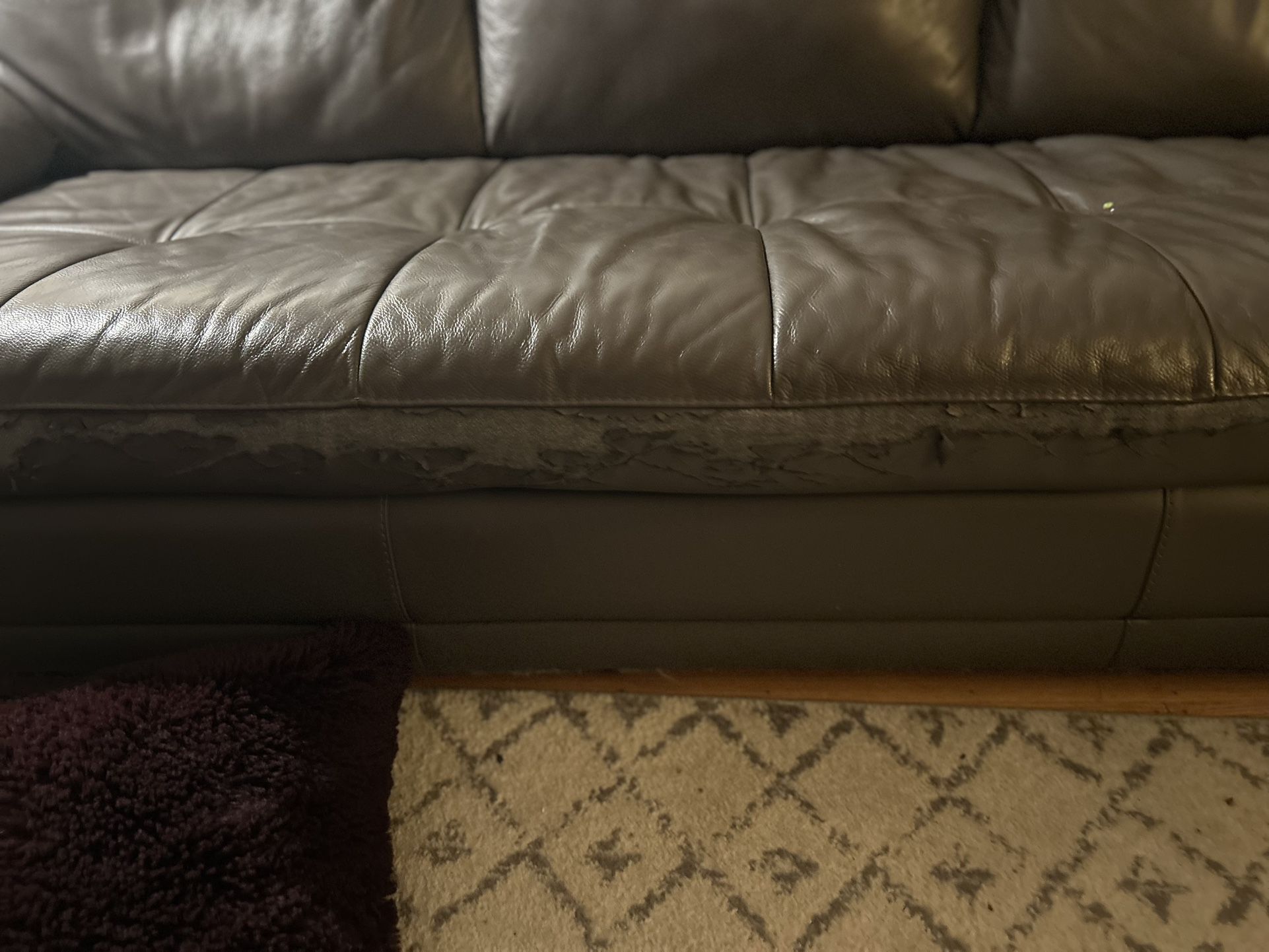 Sectional Couch - Charcoal Gray 