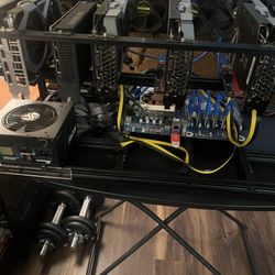 Mining Rig, Chassis. GPU S Motherboard SSD