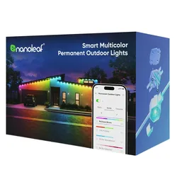 Nanoleaf 16.6ft Smart Matter Multicolor Permanent Outdoor Lights Expansion Pack - Plug-in RGBICW