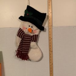 SNOWMAN CHRISTMAS STOCKING