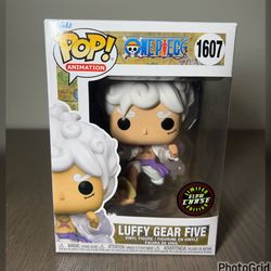 FUNKO POP ONE PIECE LUFFY GEAR FIVE GLOW CHASE #1607