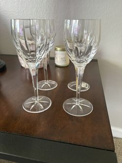 14 Crystal Wine Glasses