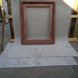 LG Antique Wood Frame/REDUCED