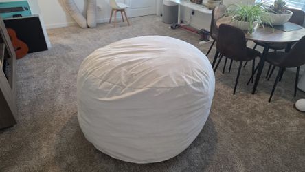 Giant Convertible Bean Bag Bed – Chair to Queen Bed, Washable Cover
