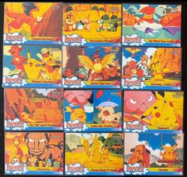 1999 Topps Pokémon Pikachu's Vacation 12-Card Complete Set
