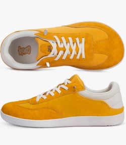 Wide Toe Box Minimalist Shoes, Barefoot Sneakers, Yellow, Men's 10, Women's 12