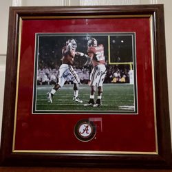 Trent Richardson & Mark Ingram Framed Autographs