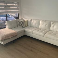 White Leather Couch