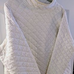 Orvis Women's Cotton Quilted Mock Turtleneck XL