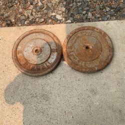 0ld School 50lbs Plates