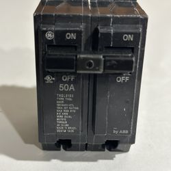 New General Electric THQL2150 Circuit Breaker, 2-Pole 50-Amp Thick Series