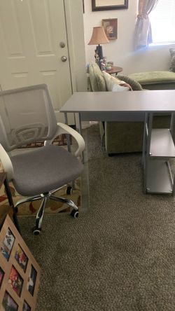 Chair and student desk set