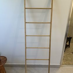 Bamboo Ladder Rack, Natural