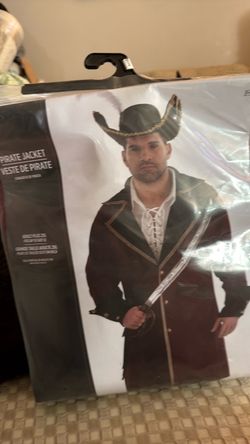 Adult plus size pirate jacket
