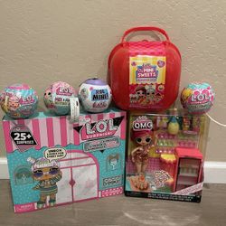 LOL OMG Surprise Girl’s Christmas Toy Bundle (7 Items)
