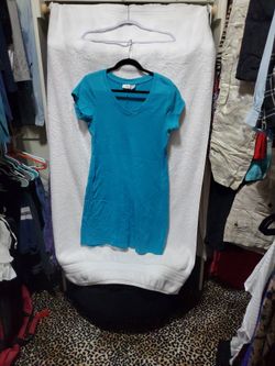 V-neck Tee Tank Dress