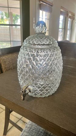 Glass Beverage Dispenser with Spigot – Moving Sale – Home Décor, Furniture, Mirrors, Wall Art & More
