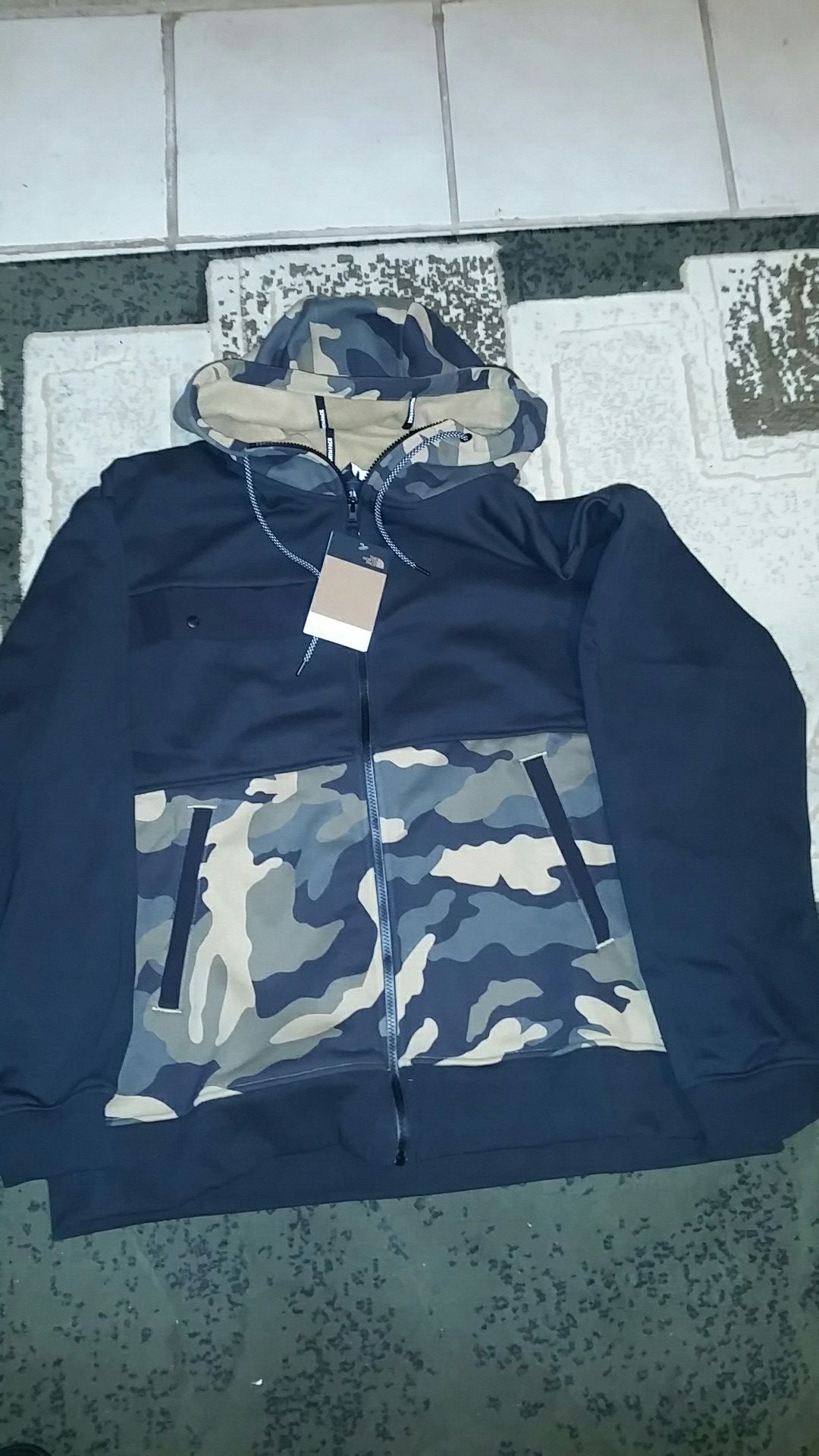 North Face zip up hoodie