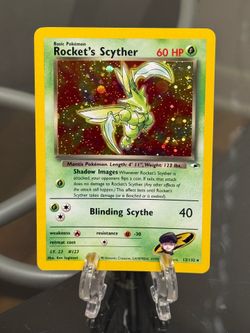 Pokemon Card - Rocket's Scyther Gym Heroes 13/132 Holo Rare