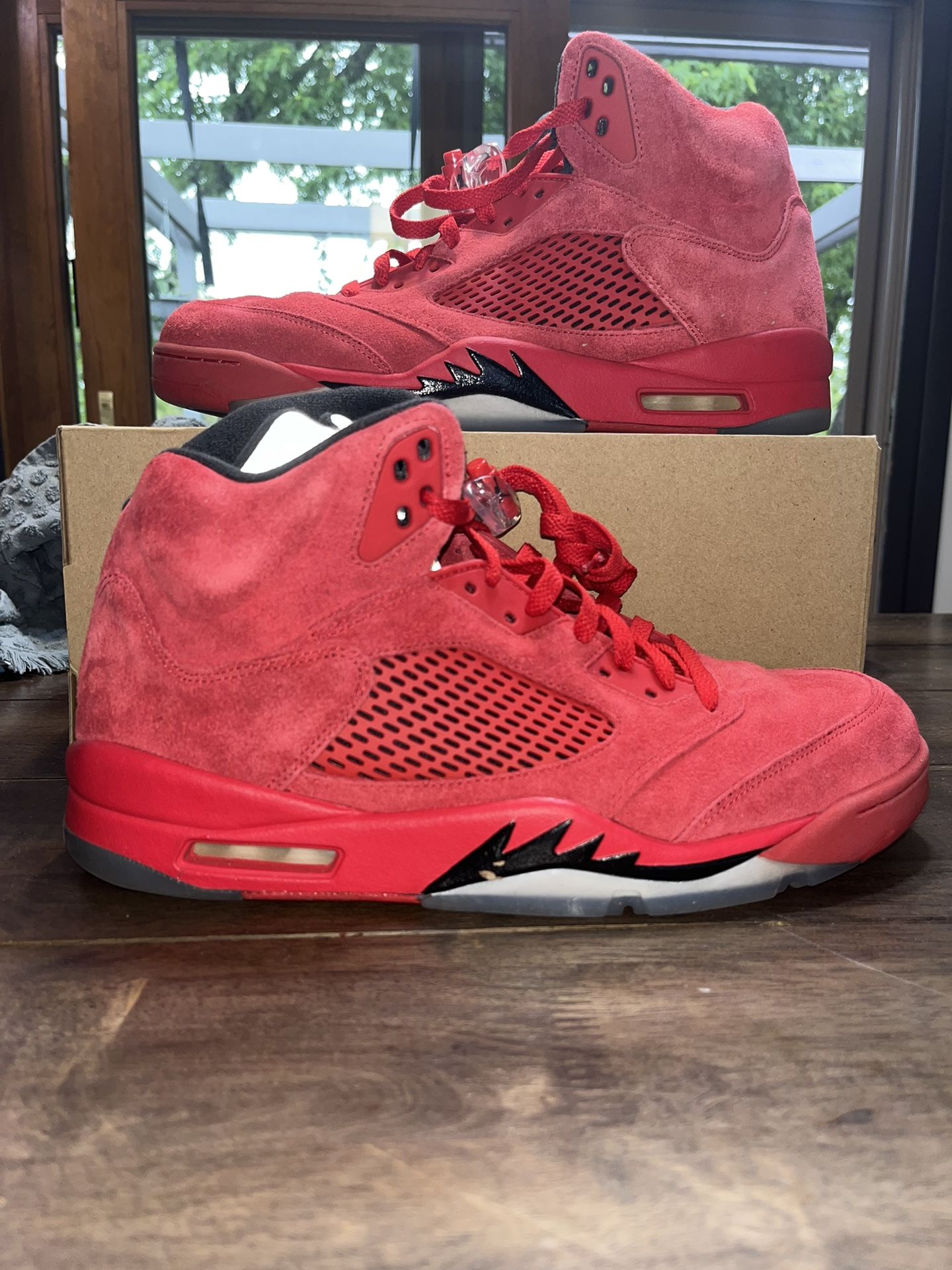 Jordan 5 Red Suede Size 12
