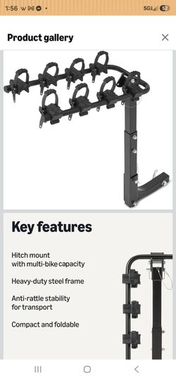 4 bike hitch mount rack