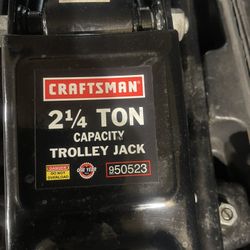 Craftsman 2 1/4 Ton Trolley Jack Lift Sears Black (contact info removed)30