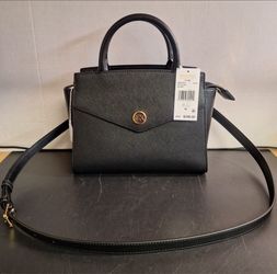 MK ESTHER BLACK SM SATCHEL
