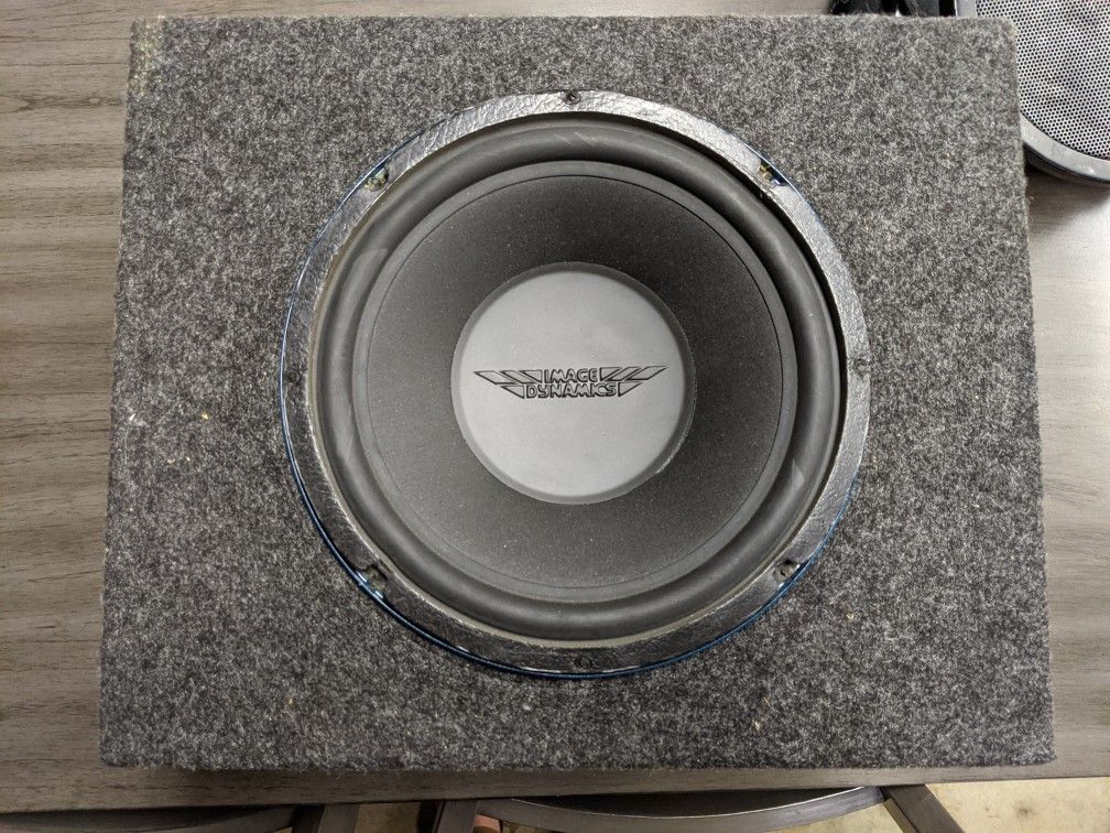 Image Dynamics IDQ-10 v1 subwoofer - 4ohm SVC and sealed box